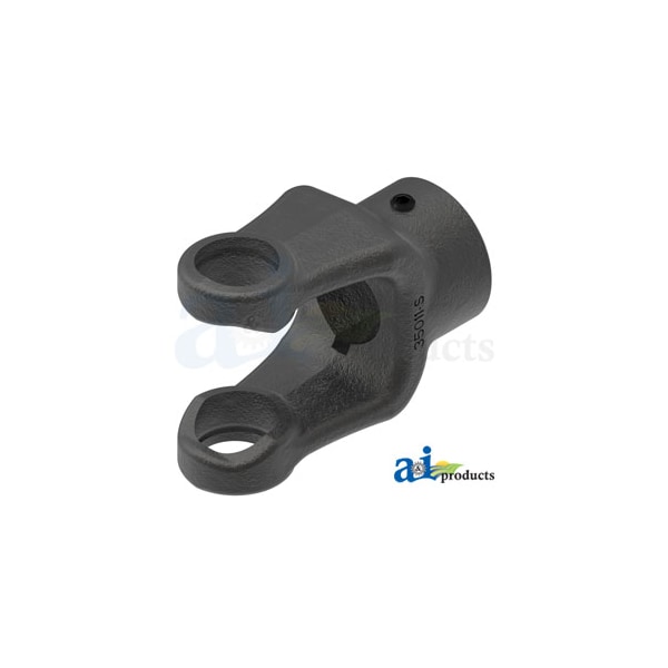 Round Bore Implement Yoke (Double Keyway & Set Screw) 4" x3" x5"